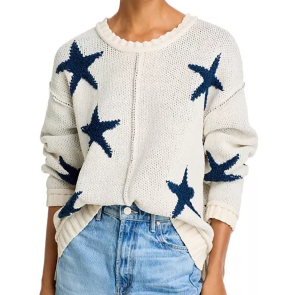 Vintage Havana Oversized Knit Star Sweater NWT - Picture 1 of 7